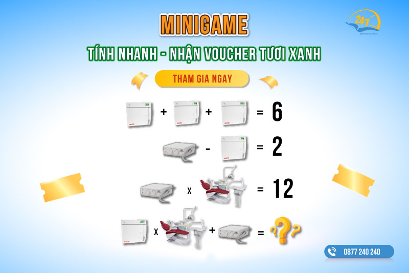 Minigame: Tính Nhanh - Nhận Voucher Tươi Xanh