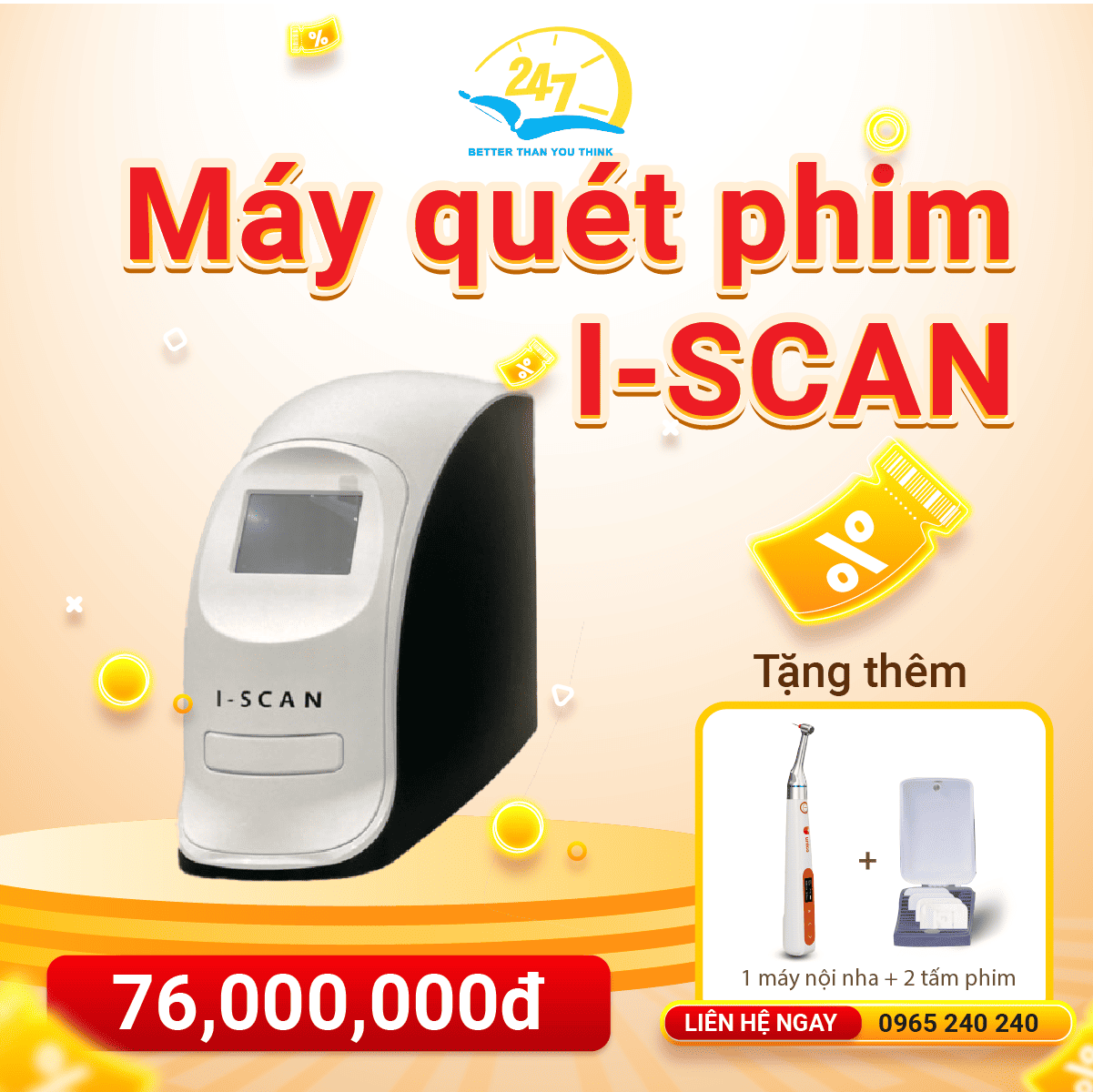 ưu đãi máy quét phim I-SCAN