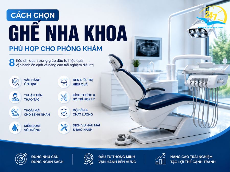 Bí quyết chọn ghế nha khoa cực chuẩn cho phòng khám